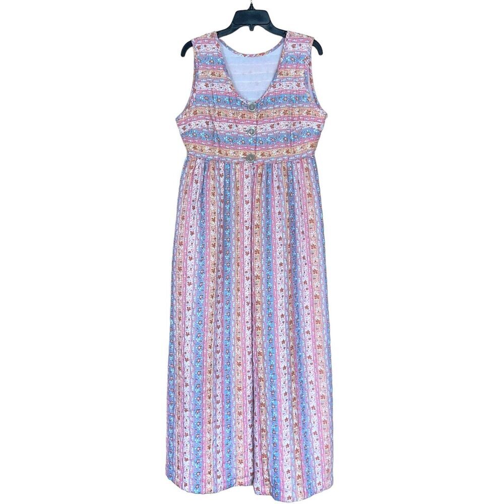 Vintage Quilted Duster Dress Vest